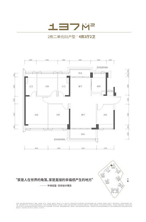 中洲迎璽137平戶型圖